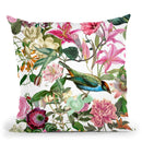 Hummingbird Floral Throw Pillow By Andrea Haase