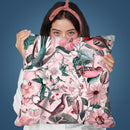 Hummingbird Flowers Ii Throw Pillow By Andrea Haase