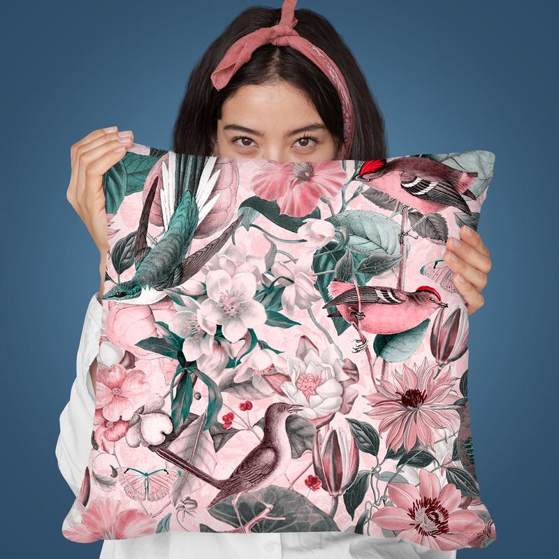 Hummingbird Flowers Ii Throw Pillow By Andrea Haase