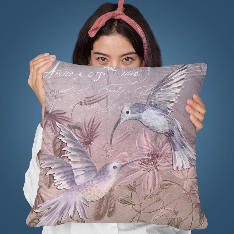 Hummingbirds Throw Pillow By Andrea Haase