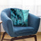 Ice Blue Fractal Wave Rug Throw Pillow By Andrea Haase