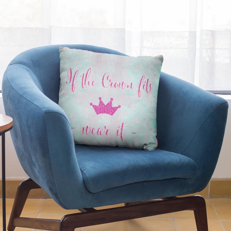 If The Crown Fits Ii Throw Pillow By Andrea Haase