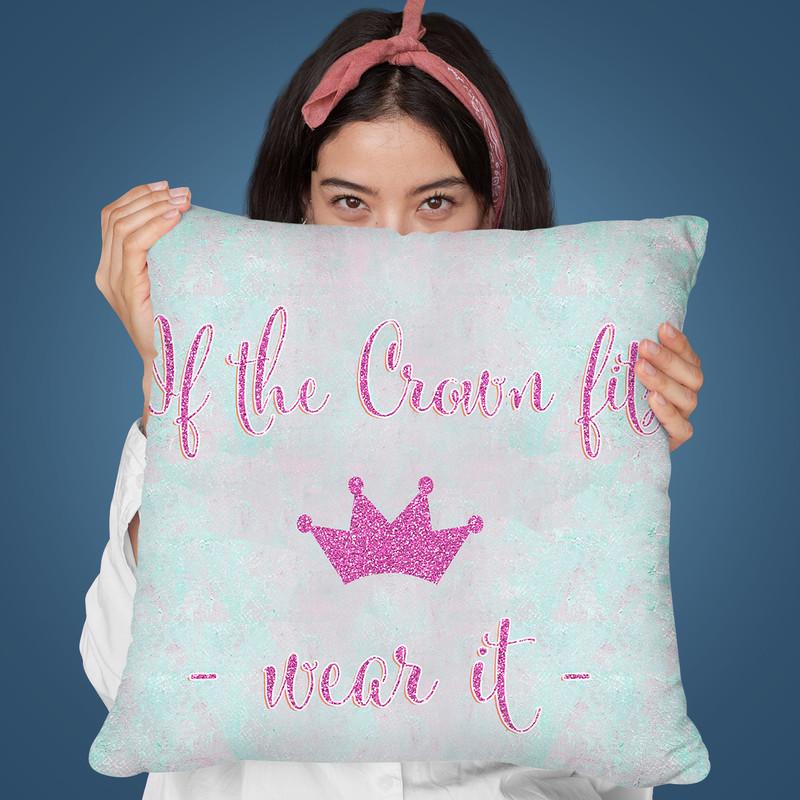 If The Crown Fits Ii Throw Pillow By Andrea Haase