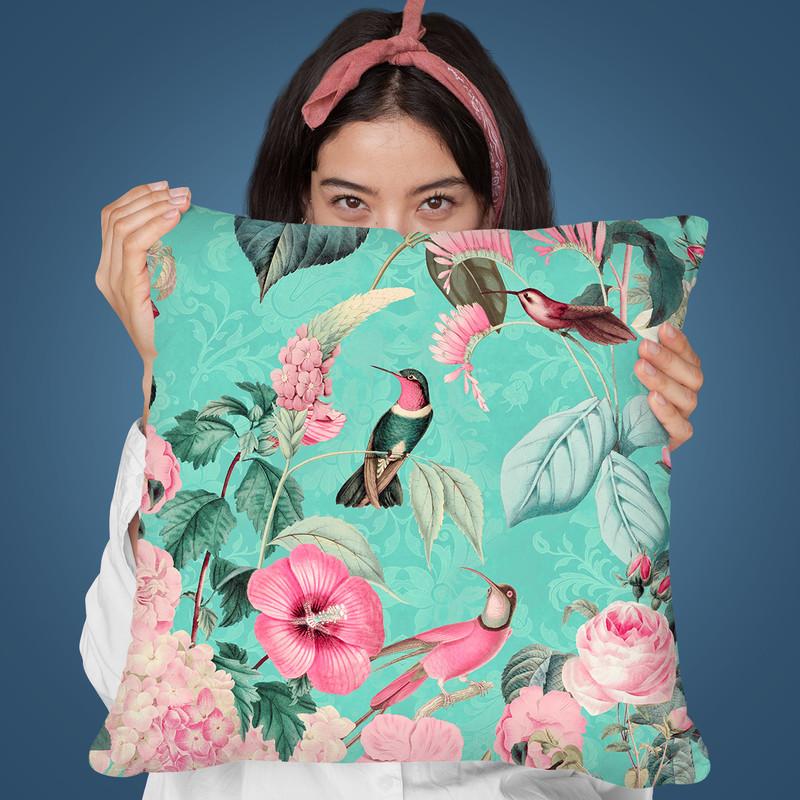 Im Paradies Hummingbird I Throw Pillow By Andrea Haase