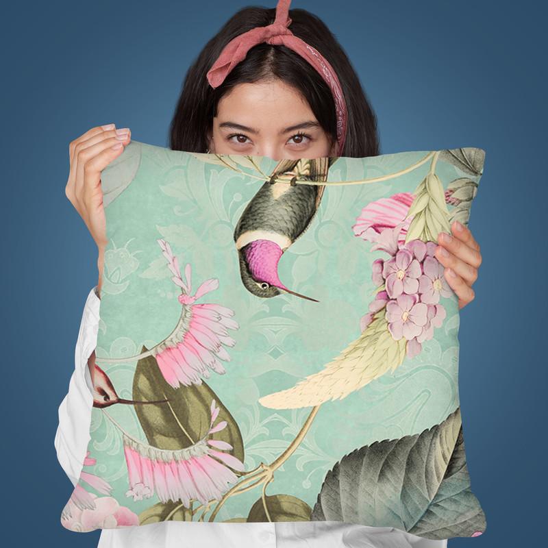 Im Paradies Hummingbird Viiii Throw Pillow By Andrea Haase