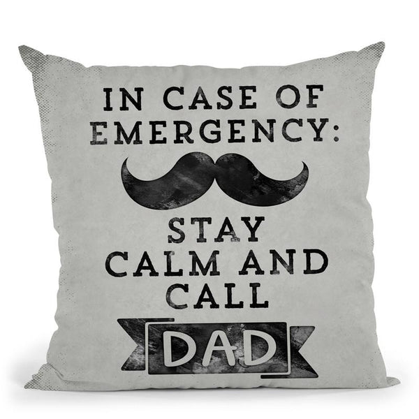 In Case Of Emergency Throw Pillow By Andrea Haase