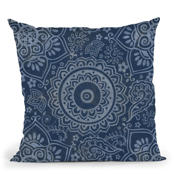 Indigo Batik Throw Pillow By Andrea Haase