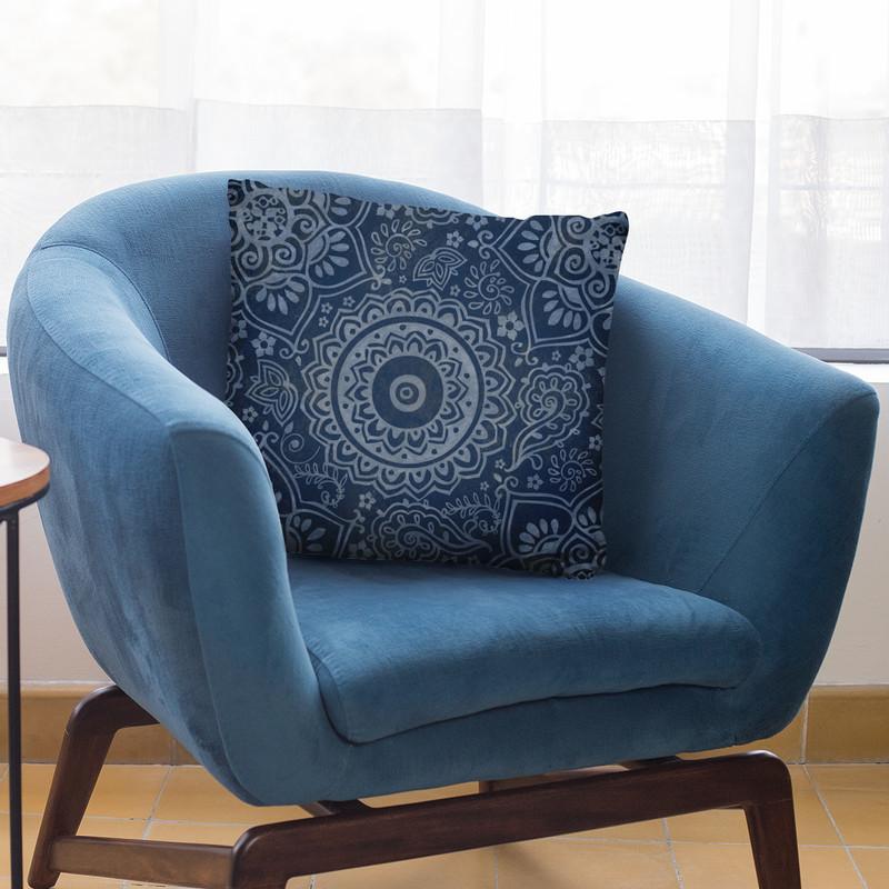 Indigo Batik Throw Pillow By Andrea Haase