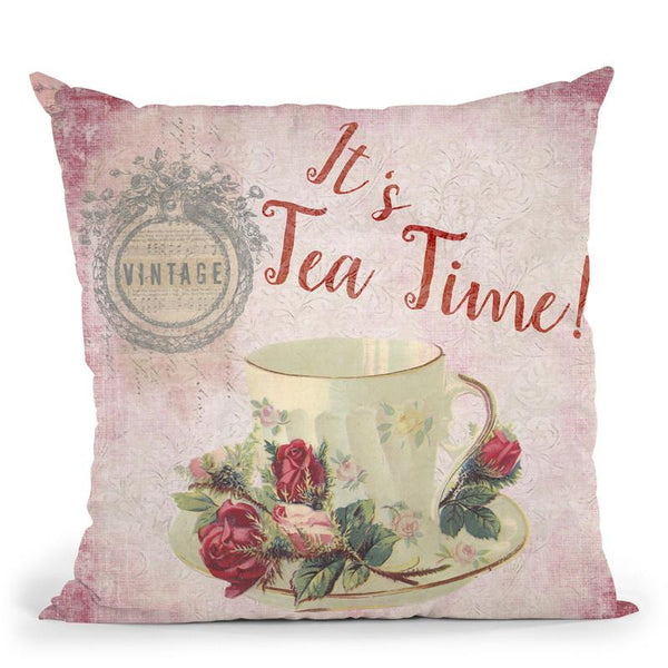 It'S Tea Time Throw Pillow By Andrea Haase