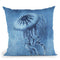 Jellyfish Blue Throw Pillow By Andrea Haase