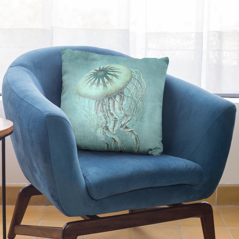 Jellyfish Throw Pillow By Andrea Haase