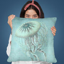 Jellyfish Throw Pillow By Andrea Haase