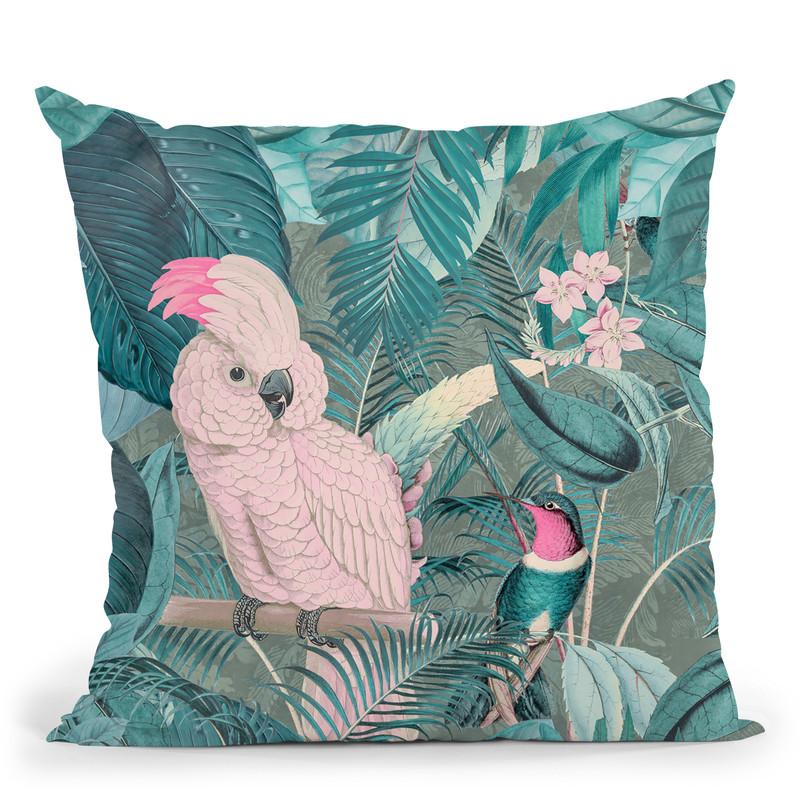 Jungle Friends I Throw Pillow By Andrea Haase