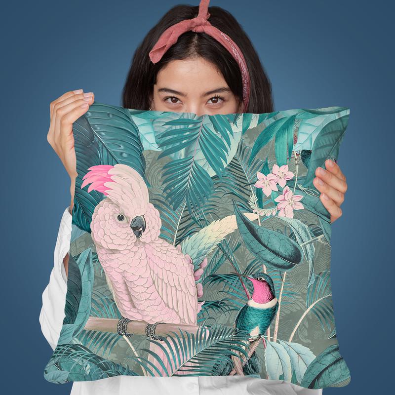 Jungle Friends I Throw Pillow By Andrea Haase