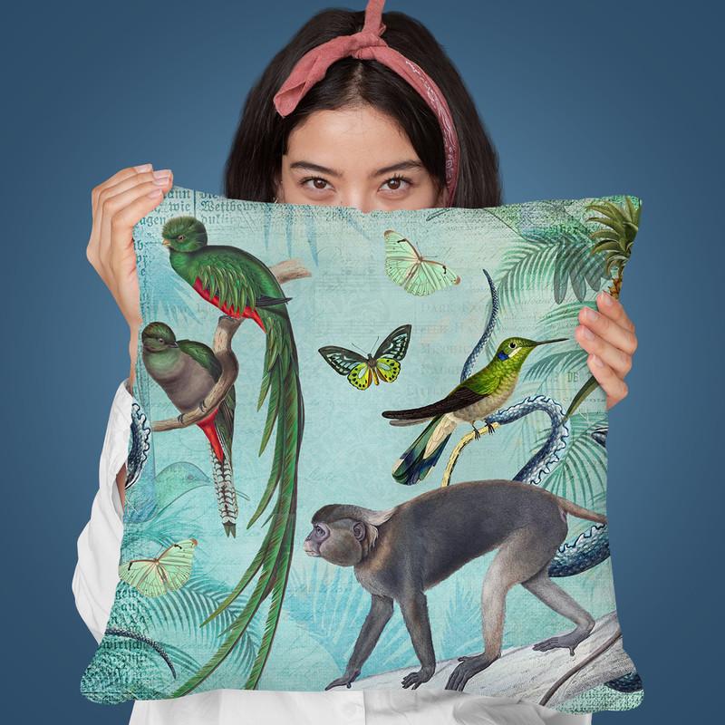 Jungle Paradise Throw Pillow By Andrea Haase