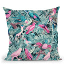 Jungle Parrots Vii Throw Pillow By Andrea Haase