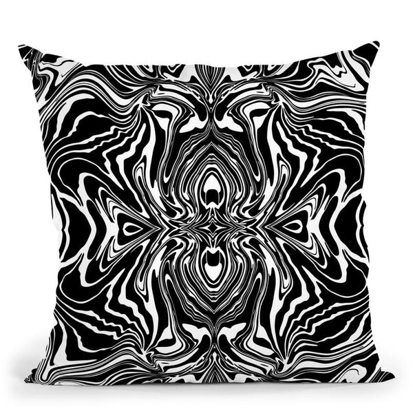 Kaleido Black And White Throw Pillow By Andrea Haase