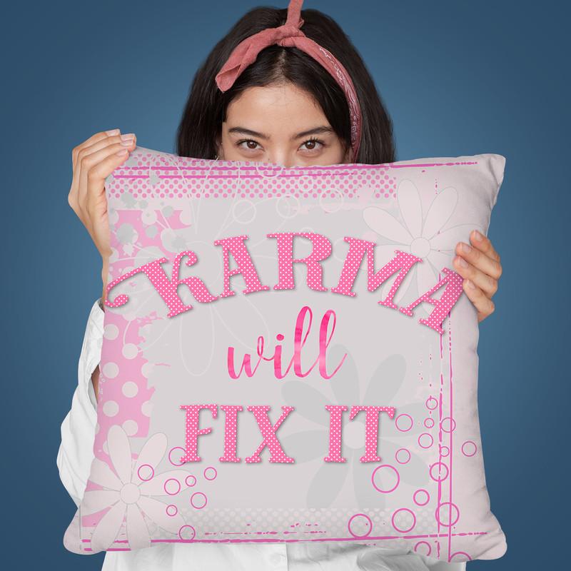 Karma Throw Pillow By Andrea Haase