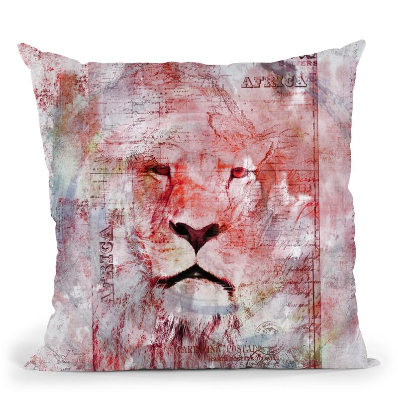 King Of Africa Throw Pillow By Andrea Haase