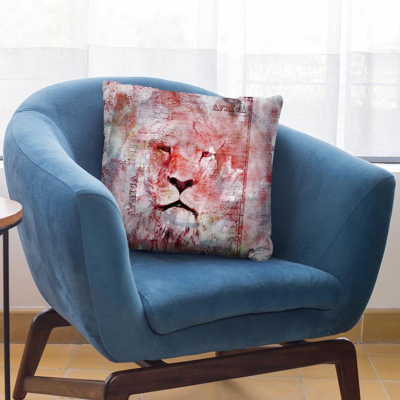 King Of Africa Throw Pillow By Andrea Haase