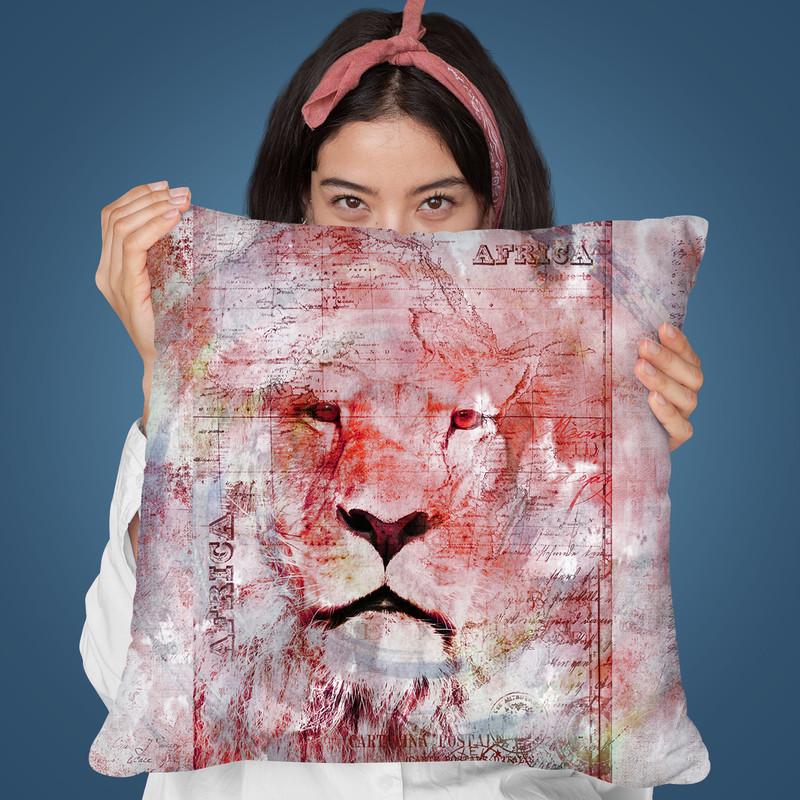 King Of Africa Throw Pillow By Andrea Haase