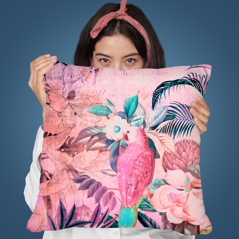 Kingdom Of Birds I Throw Pillow By Andrea Haase