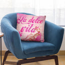 La Dolce Vita Vintage Pink Throw Pillow By Andrea Haase