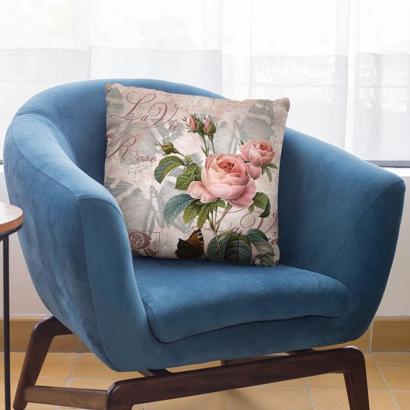 La Vie En Rose Throw Pillow By Andrea Haase