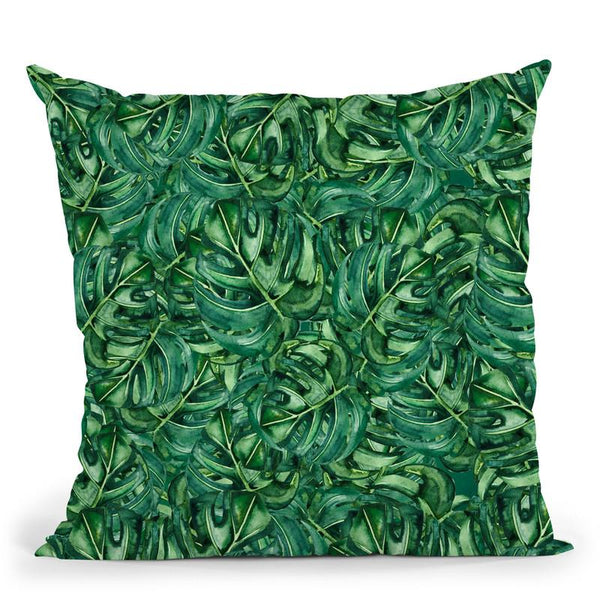 Leaf Pattern Throw Pillow By Andrea Haase