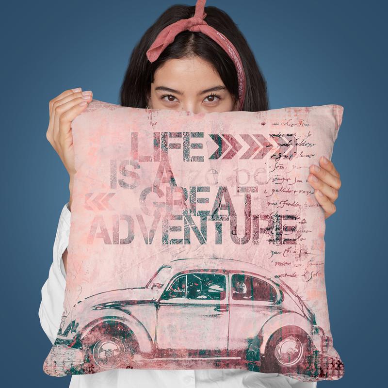 Life Is A Great Adventure Throw Pillow By Andrea Haase
