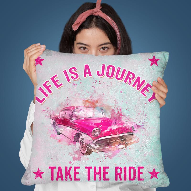 Life Is A Journey Throw Pillow By Andrea Haase