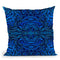 Liquid Glamour Blue Tile Throw Pillow By Andrea Haase