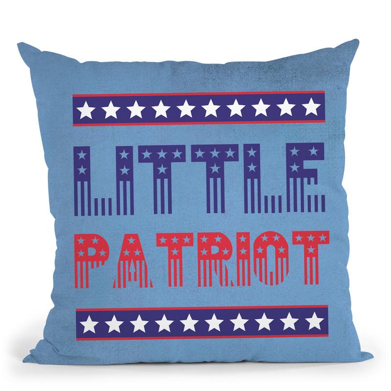 Little Patriot Throw Pillow By Andrea Haase