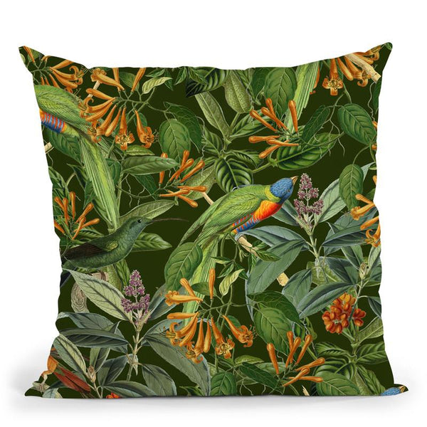 Lorikeets Throw Pillow By Andrea Haase