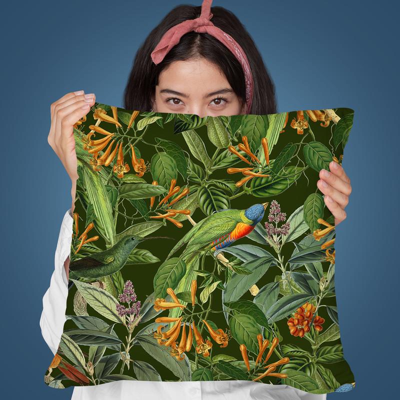 Lorikeets Throw Pillow By Andrea Haase