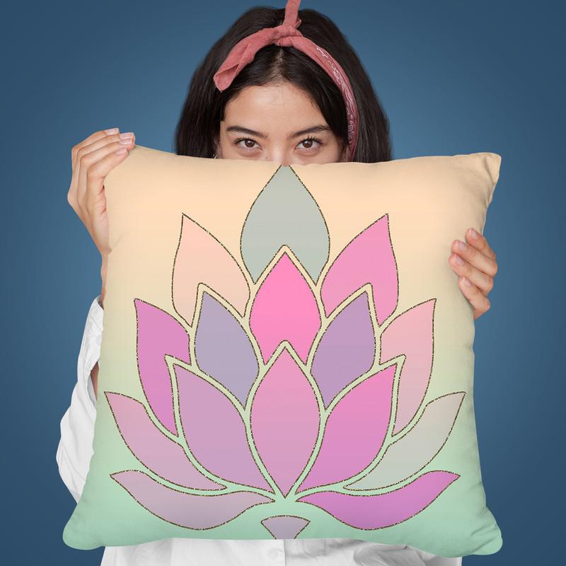 Lotus Flower Throw Pillow By Andrea Haase
