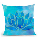 Lotus Flower I Throw Pillow By Andrea Haase