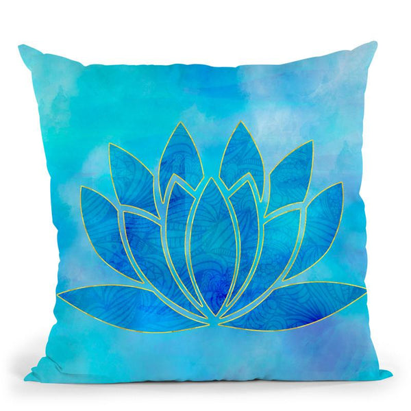 Lotus Flower I Throw Pillow By Andrea Haase