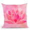 Lotus Flower Pink Throw Pillow By Andrea Haase