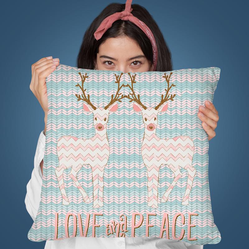 Love And Peace Throw Pillow By Andrea Haase