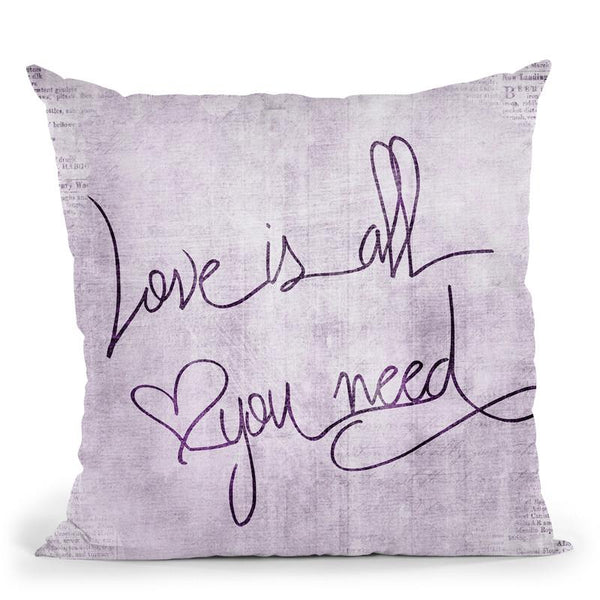 Love Is All You Need Throw Pillow By Andrea Haase