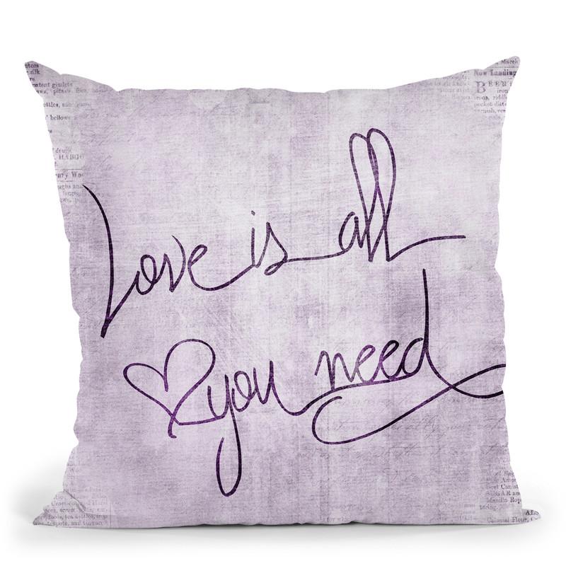 Love Is All You Need Throw Pillow By Andrea Haase