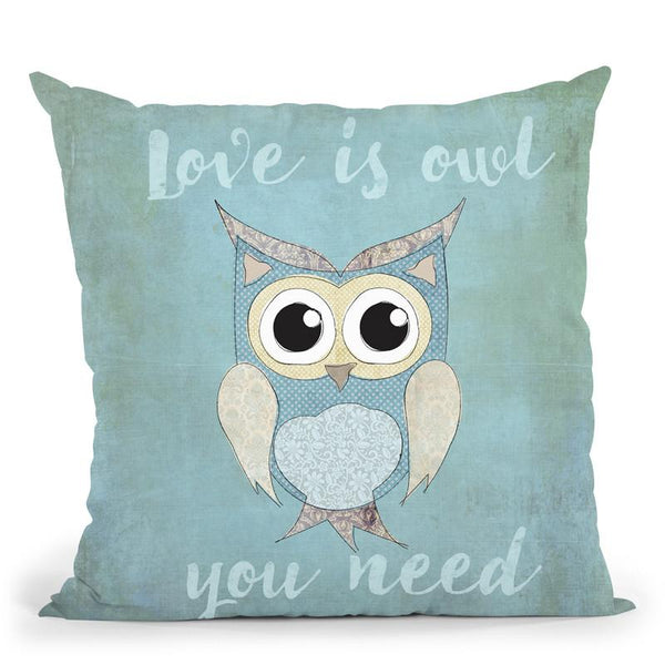 Love Is Owl Throw Pillow By Andrea Haase