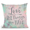 Love The Things Throw Pillow By Andrea Haase