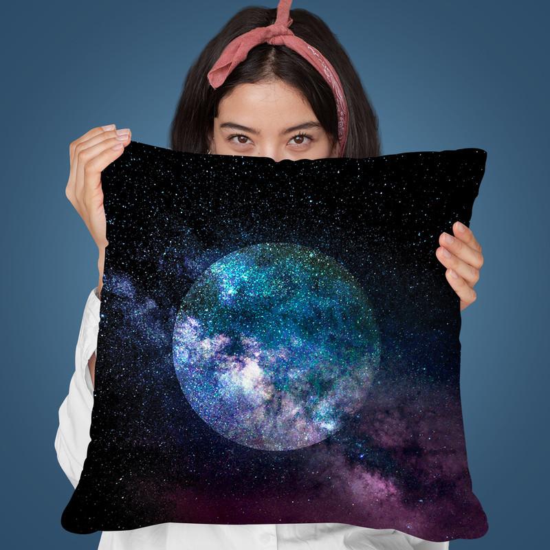 Magic Moon Quer Throw Pillow By Andrea Haase