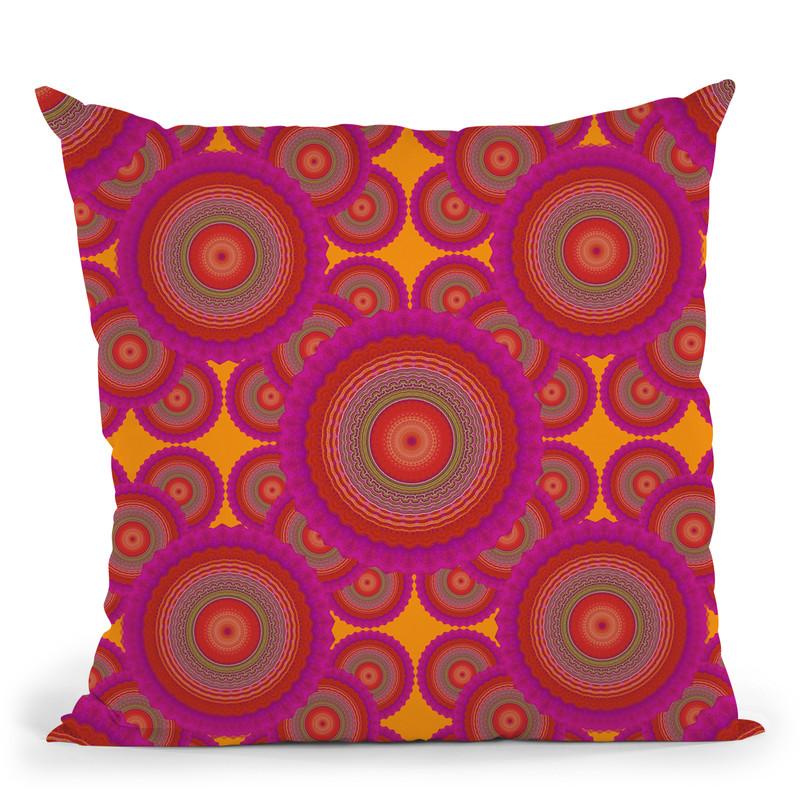 Magic Sun I Throw Pillow By Andrea Haase