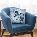 Magnolia Blue Throw Pillow By Andrea Haase