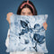 Magnolia Blue Throw Pillow By Andrea Haase
