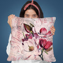 Magnolia Rose Red Throw Pillow By Andrea Haase