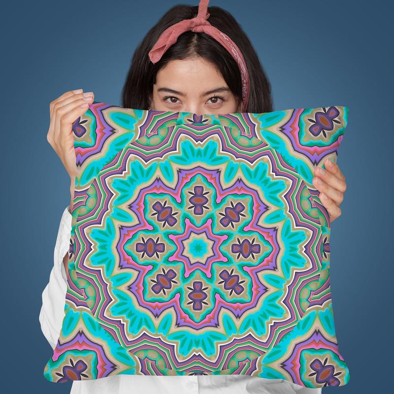 Mandala Pattern I Throw Pillow By Andrea Haase